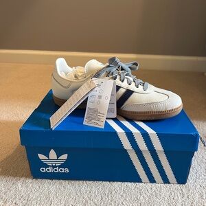 Women's Adidas Samba OG 'Off White Dark Blue'
